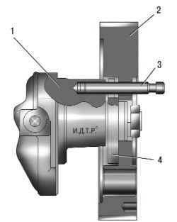 Установочные отверстия на корпусе и шкиве ТНВД