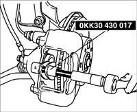  Замена передних тормозных колодок Kia Rio