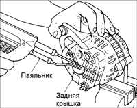  Снятие, ремонт и установка генератора Kia Rio