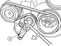  Снятие, установка и натяжение клинового ремня BMW 3 (E46)