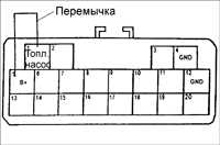  Проверка остаточного давления в топливной системе Kia Sephia