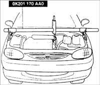  Снятие и установка коробки передач Kia Sephia