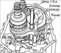  Разборка, проверка и сборка пятой/ задней передачи и задней крышки BF DOHC Kia Sephia