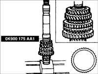  Вторичный вал коробки передач BF DOHC Kia Sephia