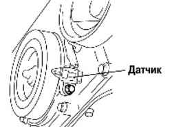 Снятие датчика положения коленвала