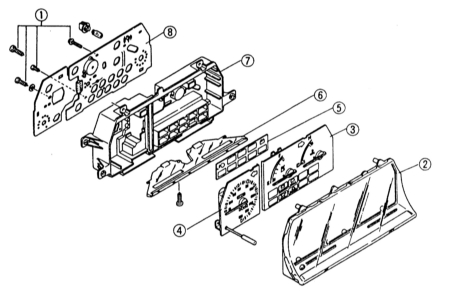  Приборы Mazda 323