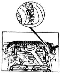  Проверка и регулировка контрольного положения распределительных   валов Mercedes-Benz W140