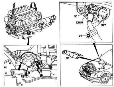  12-цилиндровые бензиновые двигатели (М120.980/982) Mercedes-Benz W140