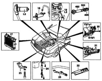  6-цилиндровые дизельные двигатели (OM603.971) Mercedes-Benz W140