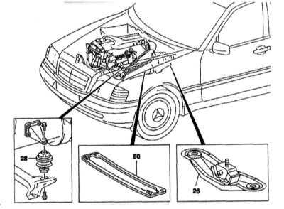  6-цилиндровые дизельные двигатели (OM603.971) Mercedes-Benz W140