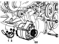  Детали установки генератора Mercedes-Benz W140