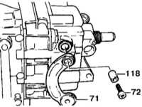  Снятие и установка задней крышки коробки передач Mercedes-Benz W140