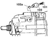  Снятие и установка задней крышки коробки передач Mercedes-Benz W140