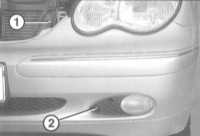  Снятие и установка бампера Mercedes-Benz W203