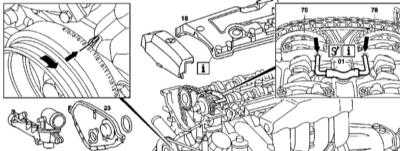  Снятие и установка компонентов ГРМ Mercedes-Benz W163