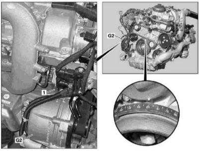  Снятие и установка компонентов привода ГРМ Mercedes-Benz W163