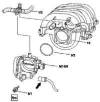  Обслуживание элементов привода дроссельной заслонки Mercedes-Benz W163