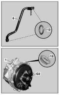  Снятие и установка генератора Mercedes-Benz W163