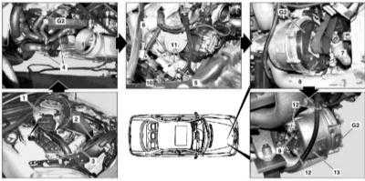 Снятие и установка генератора Mercedes-Benz W163