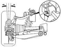  Проверка и регулировка развала и выбега Mercedes-Benz W163
