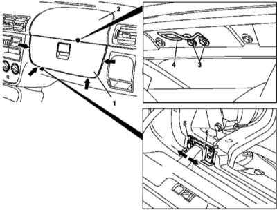  установка и регулировка крышки главного вещевого ящика (модели выпуска по 31.08.99) Mercedes-Benz W163