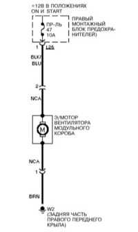  Вентилятор модульного короба Mercedes-Benz W220