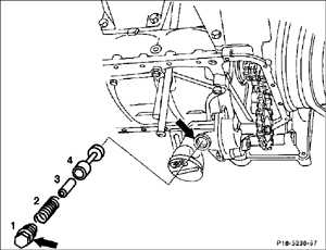  Масляный редукционный клапан Mercedes-Benz W201