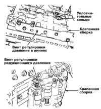 Регулировки, производимые без снятия АТ с автомобиля Mitsubishi Galant