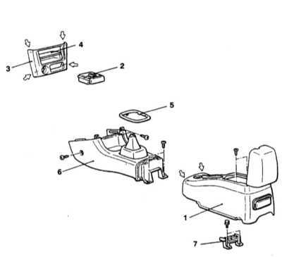  Снятие и установка центральной консоли Mitsubishi Galant