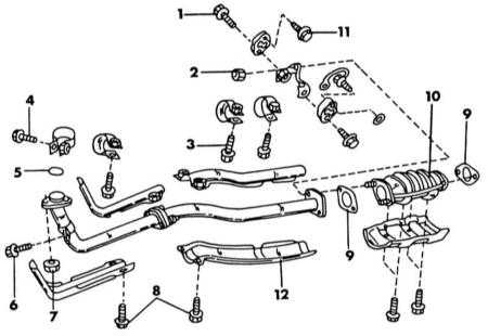  Система выпуска отработавших газов Nissan Primera