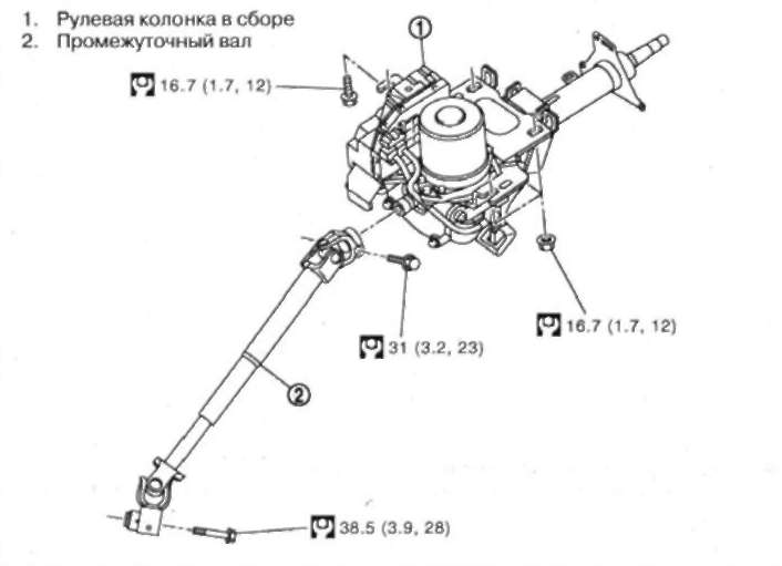 Рулевая рейка ниссан кашкай j10 схема