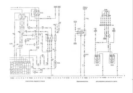  Электрические цепи с 400 по 499 Opel Frontera