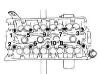  Снятие и установка головки цилиндров Opel Corsa