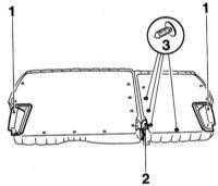  Снятие и установка заднего сиденья Opel Corsa