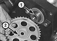  Механизм натяжения зубчатого ремня и шкивы Opel Vectra B