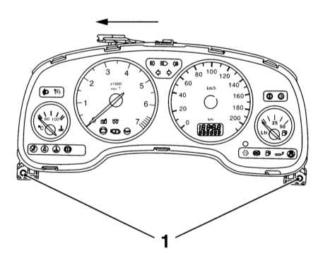  Снятие и установка комбинации приборов Opel Astra