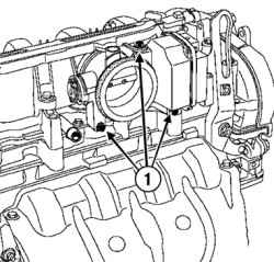 Снятие блока дроссельной заслонки