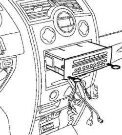 Снятие блока навигации с аудиосистемой с помощью специального приспособления