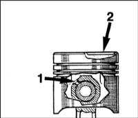  Осмотр и сборка сборок поршней/шатунов Renault Megane