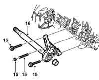  Снятие и установка промежуточного вала и его подшипника Saab 95