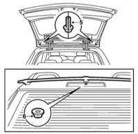  Снятие и установка спойлеров Saab 95