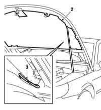  Снятие и установка капота и его замка Saab 95