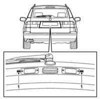  Снятие, разборка, сборка и установка двери задка и её компонентов Saab 95