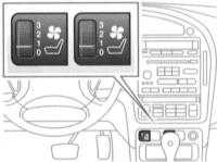  Органы управления и оборудование салона Saab 95