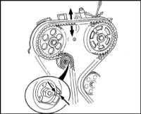  Снятие и установка натяжителя и зубчатых колес ремня привода ГРМ Skoda Felicia