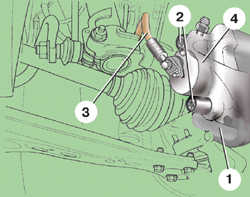  Тормозной механизм переднего колеса типа FS III Skoda Fabia