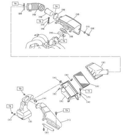  Обслуживание компонентов впускного воздушного тракта Subaru Legacy Outback