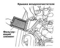 Замена фильтрующего элемента воздухоочистителя Subaru Forester