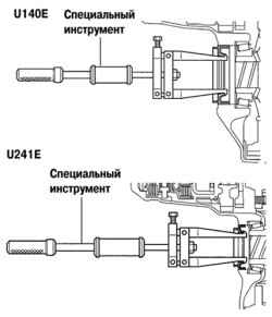 Снятие сальника картера коробки передач