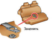  Сложение заднего сиденья Toyota Corolla